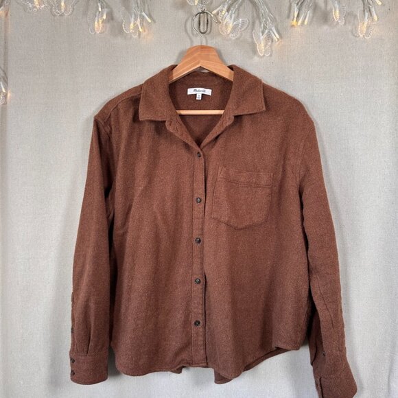 Madewell Flannel Kempton Button-Up Shirt | Size M - Picture 4 of 8